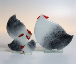 Bettina Eberle Huhn Pasqua grau