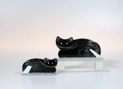Bettina Eberle Katze Edith schwarz