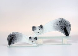 Bettina Eberle Katze Irma grau