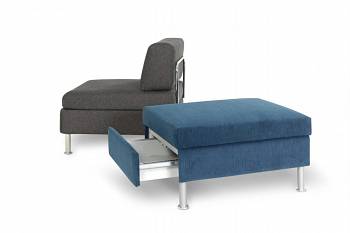 Swissplus Bed for Living Hocker Funcction
